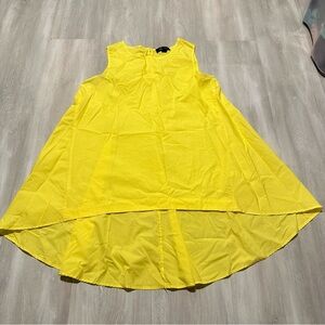 Melissa Paige Yellow Sleeveless Tunic Shirt Sz M